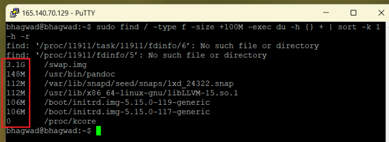 How to Find Large Files in Linux