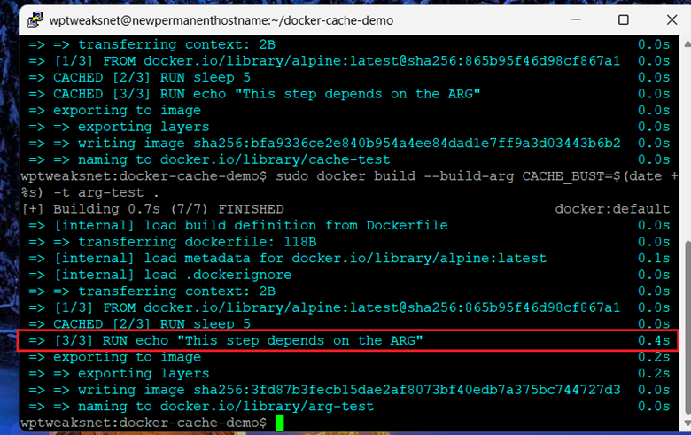 Docker Build Cache - How it Works and Invalidating it